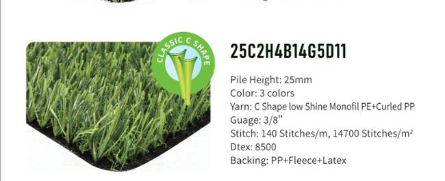 25mm Classic C-shape Grass