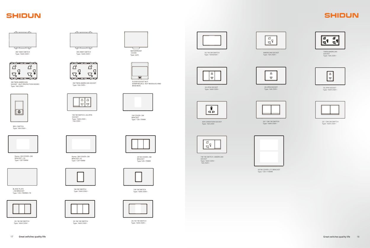 Shidun Page 6 Electrical Accessories Range